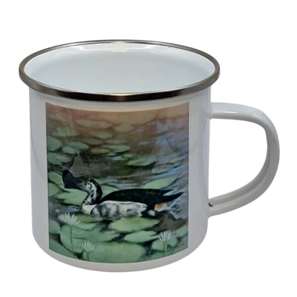 Enamel Mug Knob-billed Duck